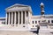 Tourists on Steps of Supreme Court Building in Washington, DC