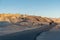 Tourists Sunrise Gathering at Zabriskie Point