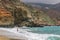 Tourists swimming in the sea, Agkali Beach, Folegandros Island, Greece