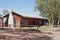 Tourists take a rest at Ebernezer Roadhouse, Lasseter Highway, Australia