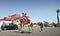 Tourists taking a camel ride