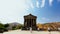 Tourists taking pictures of Garni Temple, symbol of pre-Christian Armenia
