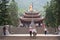 Tourists at temple of Perfume Pagoda in Vietnam