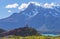 Tourists in Torres del Paine, Patagonia, Chile