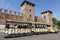 The tourists travel around the city on a stylized auto train. The Castle of Castelvecchio, Verona