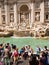 Tourists at the Trevi Fountain Rome Italy