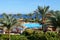 The tourists are on vacation at Royal Grand Sharm hotel