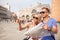 Tourists in Venice looking for directions