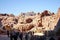 Tourists view the canyon ancient city of Petra in Jordan