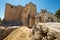 Tourists visit Ajloun fortress ruins in Ajloun, Jordan.
