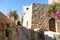 Tourists visit the city inside the mythical castle of Monemvasia