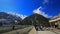 Tourists visit Kurobe alpine dam in Tateyama, Japan