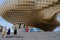 Tourists Visit the Mushroom in Seville Spain