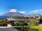 Tourists visit Oshino Hakkai, a small village in the Fuji Five Lake region