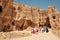 Tourists visit Ruins of Dara Ancient city, East Roman fortress city in northern Mesopotamia