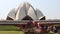 Tourists visited Lotus Temple in New Delhi.