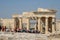 Tourists visiting the Acropolis