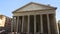 Tourists visiting antique Pantheon church in Rome, famous place in Italy