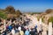 Tourists visiting Ephesus