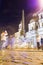 Tourists visiting the Fiumi Fountain in Piazza Navona 