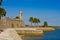 Tourists visiting Fort de San Marcos in St. Augustine