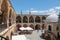 Tourists visiting kumarcilar Inn in Nicosia an ex caravanserai