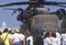 Tourists Visiting Military Helicopter on Display, Washington, D.C.