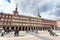 Tourists visiting Plaza Mayor in Madrid, Spain