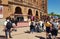 Tourists visiting the Plaza toros Ventas
