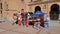 Tourists visiting the Plaza toros Ventas