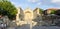 Tourists visiting Saint Sofia Church in Nesebar, Bulgaria