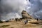 Tourists visiting the Sphinx landmark 