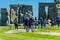 Tourists visiting Stonehenge