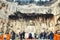 Tourists and Visitors Visiting Longmen Grottoes in Luoyang, Chin