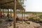 Tourists wait for wildlife at the Moringa waterhole near Halali, Etosha, Namibia