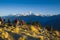 Tourists waiting sunrise at Poonhill, Annapurna circuit in Nepal