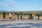 Tourists waiting to see geyser Strokkur erupt