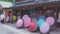 Tourists walk around Yufuin`s main shopping street