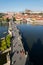 Tourists walk on Charles Bridge over Vltavar River, UNESCO World Heritage Site, Prague, Czech Republic