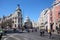 Tourists walk on Gran Via