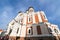 Tourists walk past the Alexander Nevsky  Church in the medieval upper town of Toompea Hill in Tallinn Estonia