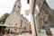 Tourists walk the streets of the town of Hallstatt during a summer day