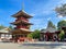 Tourists walking around the most famous Pagoda of Narita San temple