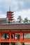 Tourists walking the corridors of Itsukushima-jinja on Miyajima