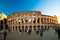 Tourists walking near Constantine\'s arc in Rome