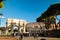 Tourists walking near Constantine\'s arc in Rome