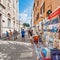 Tourists walking on the streets of Zadar, Croatia