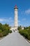 Tourists at Whales Lighthouse, Saint clement des baleines, France