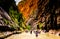 Tourists in Zion National Park, Utah