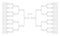 Tournament bracket. Empty template for competition charts